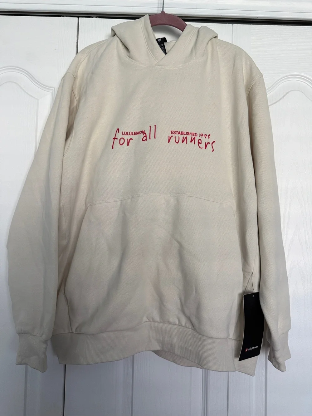 lululemon athletica Men's Steady State Pullover Hoodie in Light Ivory